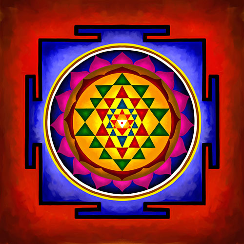 Shri Yantra Divine and Spiritual Artwork